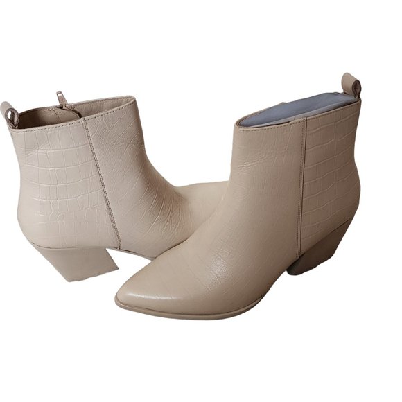 Seychelles Aboard Bootie Cream Croco Size 8 New in Box - Picture 6 of 12